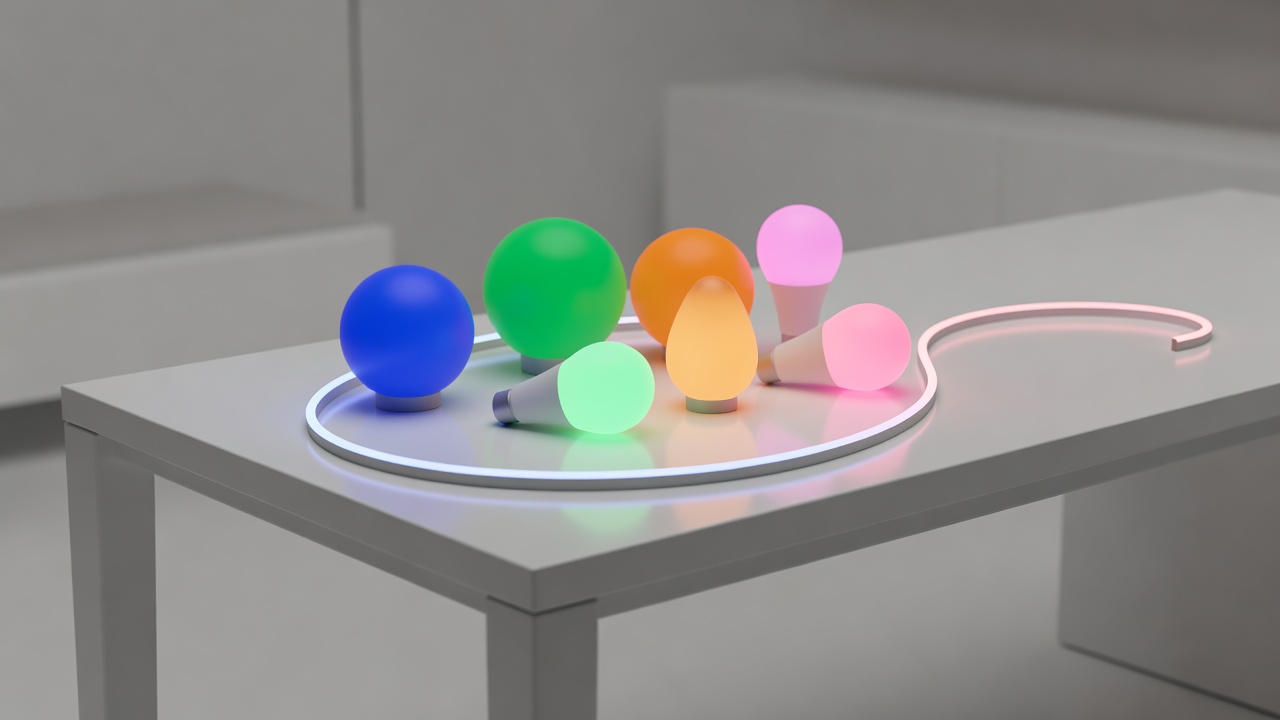 Bombillas de colores